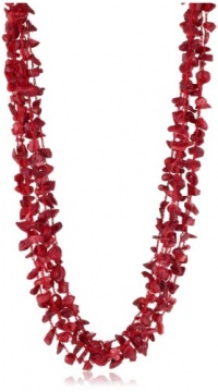 Kenneth Cole New York Urban Fire Semi-Precious Multi-Row Long Necklace Kenneth Cole New York Urban Fire Semi-Precious Multi-Row Long Necklace