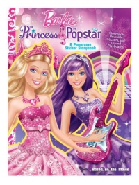 The Barbie(TM) The Princess & The Popstar: A Panorama Sticker Storybook (Barbie Panorama Sticker Book)