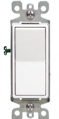Leviton 104-05611-2WS 15A Decora Single Pole Illuminated Switch with Ground White Leviton 104-05611-2WS 15A Decora Single Pole Illuminated Switch with Ground White