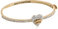 Juicy Couture Totally Secure Couture Pave Heart Skinny Hinged Bangle Bracelet, 2.68 Juicy Couture Totally Secure Couture Pave Heart Skinny Hinged Bangle Bracelet, 2.68