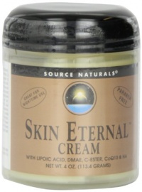 Source Naturals Skin Eternal Cream with Lipoic Acid, DMAE, C-Ester and CoQ10, 4 Ounce Source Naturals Skin Eternal Cream with Lipoic Acid, DMAE, C-Ester and CoQ10, 4 Ounce