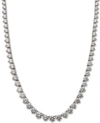 A sparkling delight. Adorn your neckline with Arabella's evening-ready necklace full of round-cut Swarovski zirconias (53 ct. t.w.) set in sterling silver. Approximate length: 16 inches. A sparkling delight. Adorn your neckline with Arabella's evening-ready necklace full of round-cut Swarovski zirconias (53 ct. t.w.) set in sterling silver. Approximate length: 16 inches.