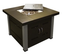 AZ Patio Heaters GS-F-PC-SS Propane Fire Pit, Antique Bronze/Stainless Steel Finish AZ Patio Heaters GS-F-PC-SS Propane Fire Pit, Antique Bronze/Stainless Steel Finish