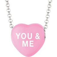 Genuine IceCarats Designer Jewelry Gift Sterling Silver 16 Sweetheart Necklace W/Box. 11.30X12.20 Mm 16 Inch Sweethearts Dark Pink Enamel You Me Necklace W/Box 16 Sweetheart Necklace W/Box In Sterling Silver Genuine IceCarats Designer Jewelry Gift Sterling Silver 16 Sweetheart Necklace W/Box. 11.30X12.20 Mm 16 Inch Sweethearts Dark Pink Enamel You Me Necklace W/Box 16 Sweetheart Necklace W/Box In Sterling Silver
