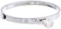 Juicy Couture Delivery 1 Key Items Silver Skinny Padlock Hinge Bangle Bracelet, 2.4 Juicy Couture Delivery 1 Key Items Silver Skinny Padlock Hinge Bangle Bracelet, 2.4