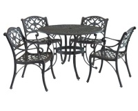 Home Styles 5555-328 Biscayne 5-Piece Outdoor Dining Set, Rust Bronze Finish, 48-Inch Home Styles 5555-328 Biscayne 5-Piece Outdoor Dining Set, Rust Bronze Finish, 48-Inch