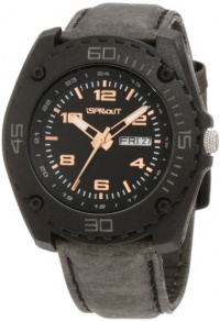 Sprout Men's ST/3005BKBKBK Date Function Black Tyvek Strap Strap Bio-Degradable Watch Sprout Men's ST/3005BKBKBK Date Function Black Tyvek Strap Strap Bio-Degradable Watch
