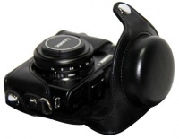 MegaGear Ever Ready Protective Black Leather Camera Case, Bag for Panasonic Lumix Lx7 MegaGear Ever Ready Protective Black Leather Camera Case, Bag for Panasonic Lumix Lx7