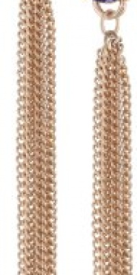 Kenneth Cole New York Modern Tanzanite Oval Crystal Multi-Chain Linear Drop Earrings Kenneth Cole New York Modern Tanzanite Oval Crystal Multi-Chain Linear Drop Earrings