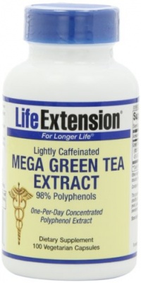 Life Extension Mega Green Tea Extract 98% Polyphenols, Vegetarian Capsules, 100-Count Life Extension Mega Green Tea Extract 98% Polyphenols, Vegetarian Capsules, 100-Count