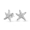Bling Jewelry CZ Starfish Pave Stud 925 Sterling Silver Earrings