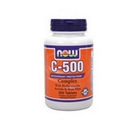 NOW Foods C-500 Complex with Bioflavonoids, Acerola and Rosehips 250 Tablets, (Pack of 2) NOW Foods C-500 Complex with Bioflavonoids, Acerola and Rosehips 250 Tablets, (Pack of 2)