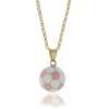 Lily Nily 18k Gold Overlay Enamel Children's Soccer Ball Pendant