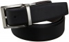 Calvin Klein Men's Smooth Leather Reversible Belt, Black/Brown, 42