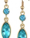 1928 Jewelry Navette Drop Earrings