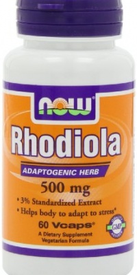 NOW Foods Rhodiola Rhodiola Rosea, 60 Capsules / 500mg NOW Foods Rhodiola Rhodiola Rosea, 60 Capsules / 500mg