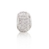 Bling Jewelry Sterling Silver Shamballa Inspired White Swarovski Crystal Bead Fits Pandora