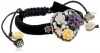 Betsey Johnson Fabulous Flowers Flower Heart Friendship Bracelet, 11