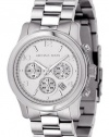 Women's Stainless Steel Quartz Chronograph Silver Tone Dial