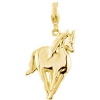 CleverEve Designer Series 14K Yellow Gold 2 grams Polished Horse Charm