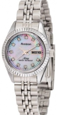 Armitron NOW Women's 752475MPSV Swarovski Crystal Accented Silver-Tone Bracelet Watch Armitron NOW Women's 752475MPSV Swarovski Crystal Accented Silver-Tone Bracelet Watch