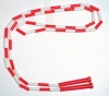 School Smart Segmented Nylon Jump Ropes with Handles - 7 feet - Red