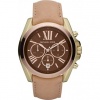 Michael Kors Women's MK5630 Bradshaw Beige & Brown Stainless Steel Watch