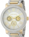 Vince Camuto Women's VC/5001SVTT Swarovski Crystal Accented Multi-Function Two-Tone Bracelet Watch