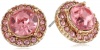 Betsey Johnson Iconic Pinkalicious Crystal Gem Stud Earrings