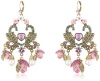 Betsey Johnson Fairyland Rose Chandelier Drop Earrings