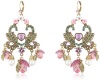 Betsey Johnson Fairyland Rose Chandelier Drop Earrings