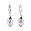 SCER013 Sterling Silver Crystal Designer Earrings Made with Swarovski Elements