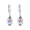 SCER013 Sterling Silver Crystal Designer Earrings Made with Swarovski Elements