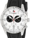 Calibre Men's SC-4R4-04-001 Recruit Stainless Steel Black Rubber Band Chronograph Date Watch