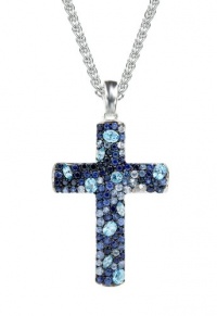 Effy Jewlery Balissima Splash Multi Sapphire Cross Pendant, 4.17 TCW