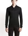 Armani Exchange Mens merino shawl sweater