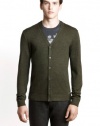 Armani Exchange Mens merino cardigan sweater