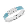 MICHAEL Michael Kors Silver Tone Turquoise Enamel Hinge Plaque Bracelet
