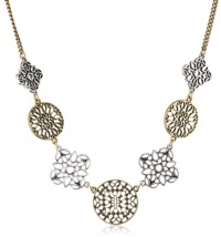 Lucky Brand Two-Tone Openwork Disk Collar Necklace