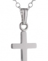 Sterling Silver Children's Petite Cross Pendant, 13