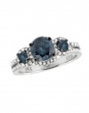 Effy Jewlery Prism Bella Bleu Diamond Ring, 1.46 TCW Ring size 7