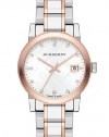 Burberry Silver Dial Two-tone Ladies Watch BU9127