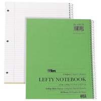 TOPS Lefty Kraft Cover Notebook, 9 x 11 Inch, College Rule, 80 Sheets, Assorted Colors (65128) TOPS Lefty Kraft Cover Notebook, 9 x 11 Inch, College Rule, 80 Sheets, Assorted Colors (65128)