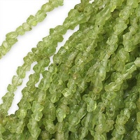 Green Peridot Gems Chips 3-4mm/34 Inch Strand of Beads Green Peridot Gems Chips 3-4mm/34 Inch Strand of Beads