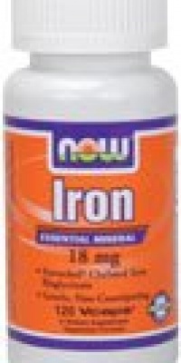 Now Foods Iron 18mg Ferrochel, Veg-capsules, 120-Count Now Foods Iron 18mg Ferrochel, Veg-capsules, 120-Count
