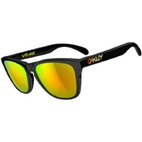 Oakley Valentino Rossi Signature Series Frogskins Polished Black/Fire Iridium Sunglasses Oakley Valentino Rossi Signature Series Frogskins Polished Black/Fire Iridium Sunglasses