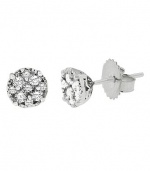 Effy Jewlery 14K White Gold Diamond Round Stud Earrings, .50 TCW