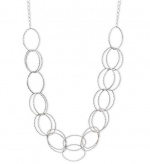 Giani Bernini Sterling Silver Necklace, 20 Diamond Cut Double Layer Necklace