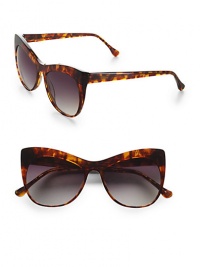 Stainless steel frames with sculpted metal temple and logo engraved detail. Available in tortoise with purple gradient lens, purple with purple gradient lens or black with black mono lens.UV 400 lens Imported Stainless steel frames with sculpted metal temple and logo engraved detail. Available in tortoise with purple gradient lens, purple with purple gradient lens or black with black mono lens.UV 400 lens Imported