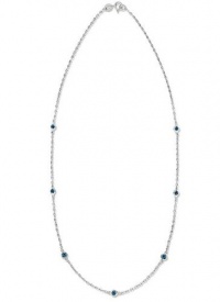 B. Brilliant Sterling Silver Necklace, Cubic Zirconia London Blue Station Necklace (1 ct. t.w.) B. Brilliant Sterling Silver Necklace, Cubic Zirconia London Blue Station Necklace (1 ct. t.w.)